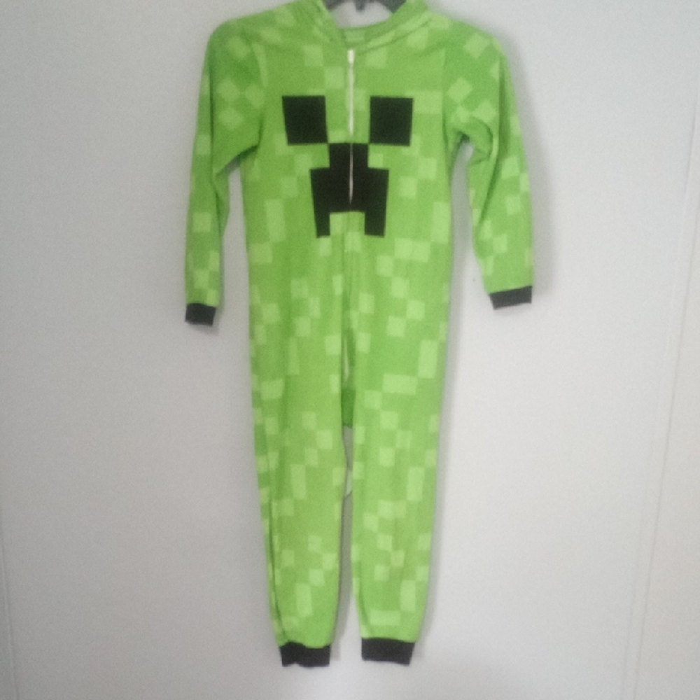 Green Pixelated Kids One Piece